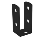 BASE PER PILASTRI GRUNDLINE 45X45X100X2mm NERO 2148257521021