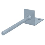 SUPPORTO DI FISSAGGIO TIPO L CON ANCORAGGIO SUKI INTERNATIONAL 80X100X60mm ZINCATO A CALDO 4004575260377