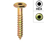 VITI AUTOFILETTANTI PER DOGHE DA TERRAZZO Ø4.5XL70 mm (200 PZ.) - MARRONE 4750760039296