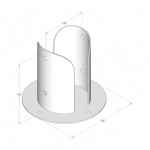 SUPPORTO PER PILASTRI GRUNDLINE 122X180X2.5mm 5907708132567_2