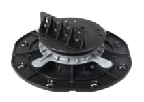 SUPPORTO REGOLABILE PER PROFILI DA TERRAZZA ARRAS 72492 30-45 mm - NERO 3-4741280724922