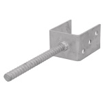 SUPPORTO DI FISSAGGIO TIPO U CON ANCORAGGIO SUKI INTERNATIONAL 71X100X60mm ZINCATO A CALDO 4032526124812