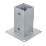 SUPPORTO AD AVVITARE PER PILASTRI SUKI INTERNATIONAL 71X150X2.5mm ZINCATO A CALDO 4032526124843