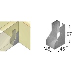 SUPPORTO PER TRAVI IN LEGNO INTERNO ARRAS 45X97mm NAV 4741280723093