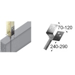 SUPPORTO DI FISSAGGIO REGOLABILE ARRAS 70-105X240-290mm ZINCATO A CALDO 4741280735232