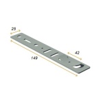 Zanca di fissaggio finestre Plastmo KBE 25x159x42x1.5mm 4750053002150