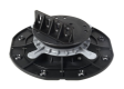 SUPPORTO REGOLABILE PER PROFILI DA TERRAZZA ARRAS 72492 30-45 mm - NERO 3-4741280724922